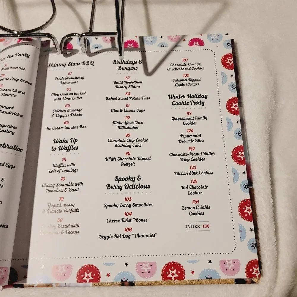 Williams Sonoma American Girl Parties Cookbook for Holidays and Fun Hardcover